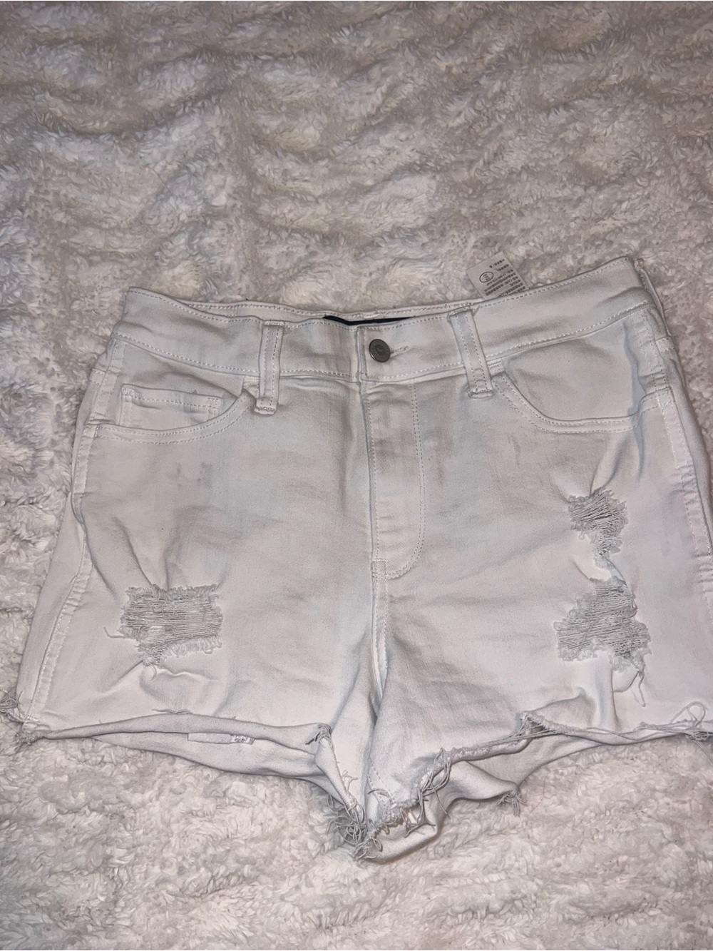 Hollister White High Rise 3 inch Short